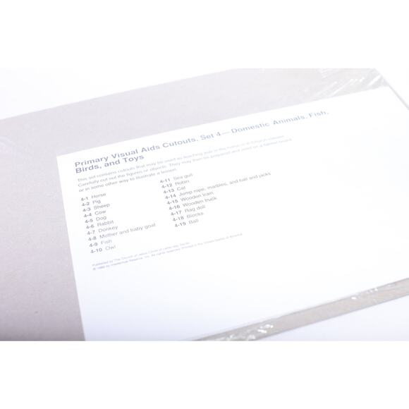 Primary Visual Aids Cutouts, Domestic Animals, Fish Birds, Wild Animals, - Picture 3 of 4